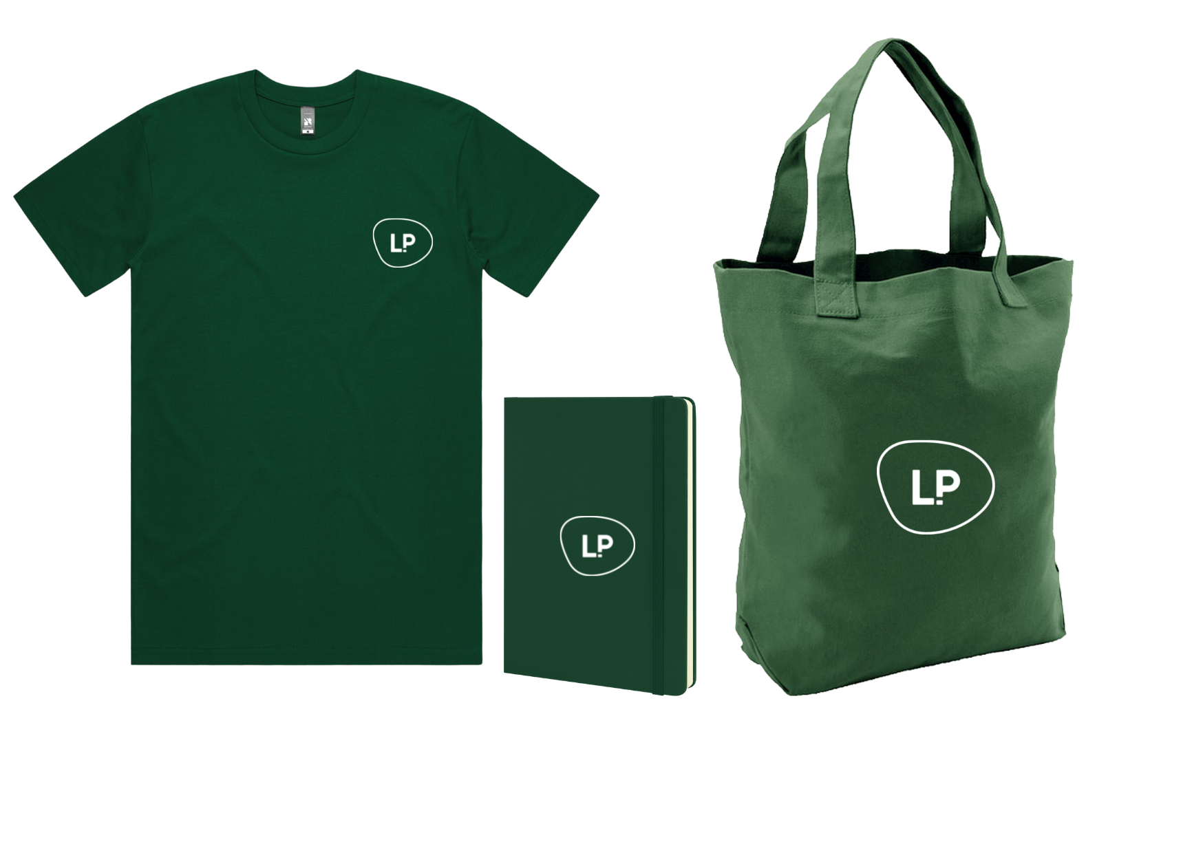 three promotional items that are used in onboarding gift packs